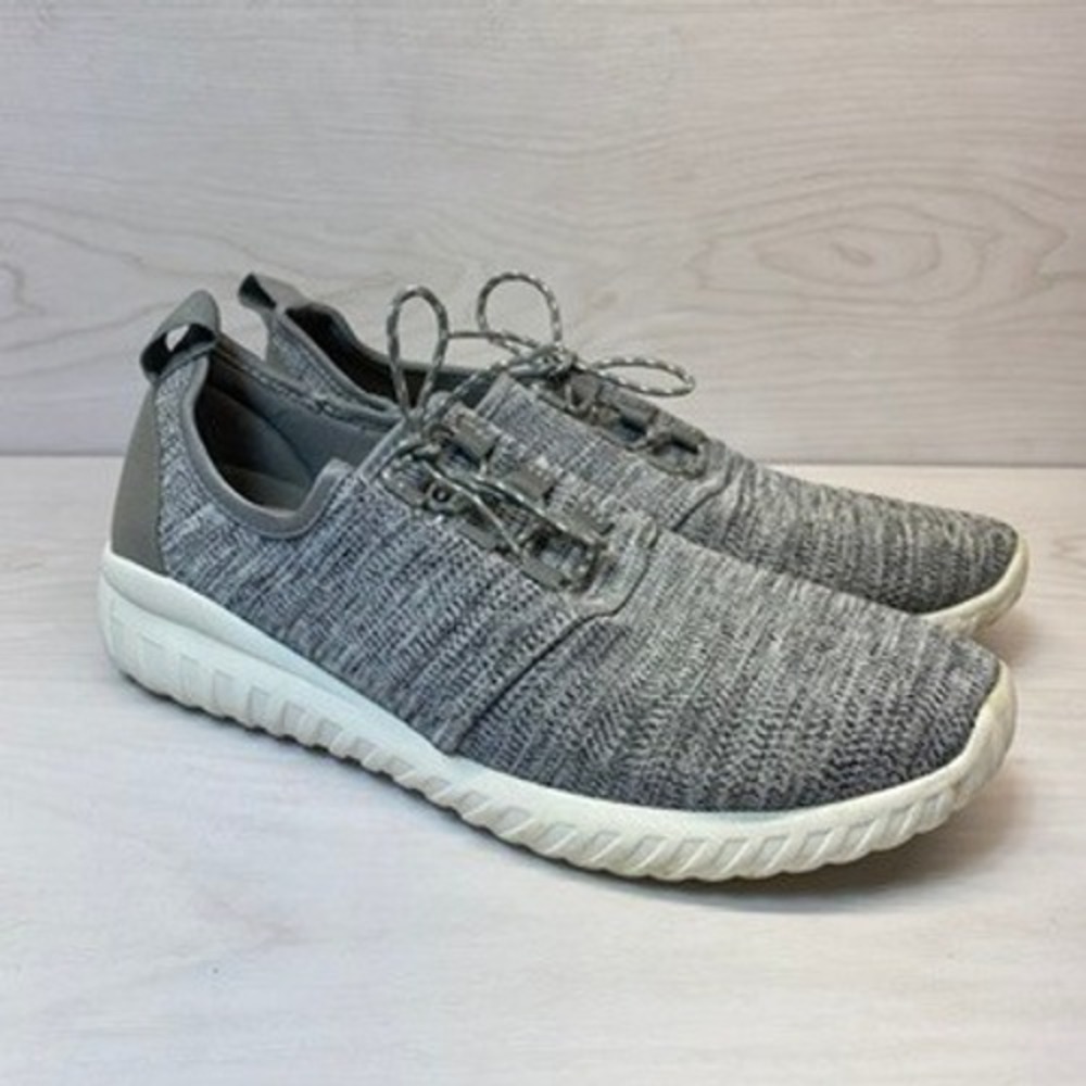 Hey Dude Mens 11 Renova B Sox Sneakers Slip On Marled Grey Walking Shoes
